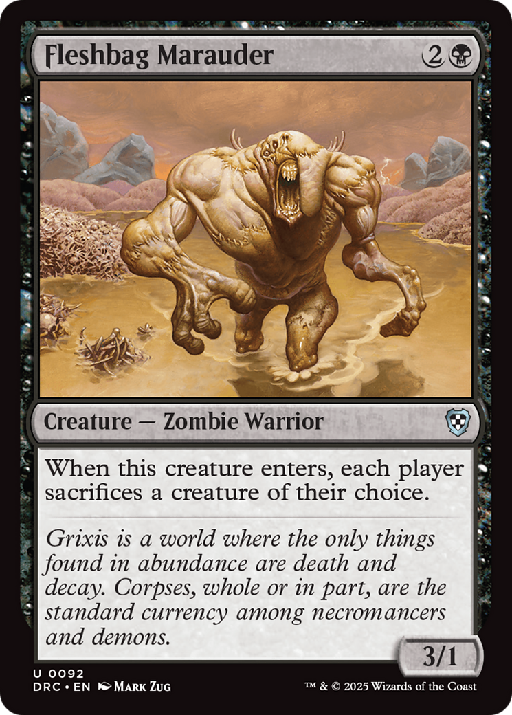 Fleshbag Marauder (DRC-092) [Commander: Aetherdrift] MTG Single Wizards of the Coast