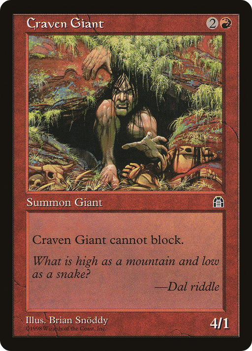 Craven Giant (STH-078) [Stronghold] MTG Single Wizards of the Coast