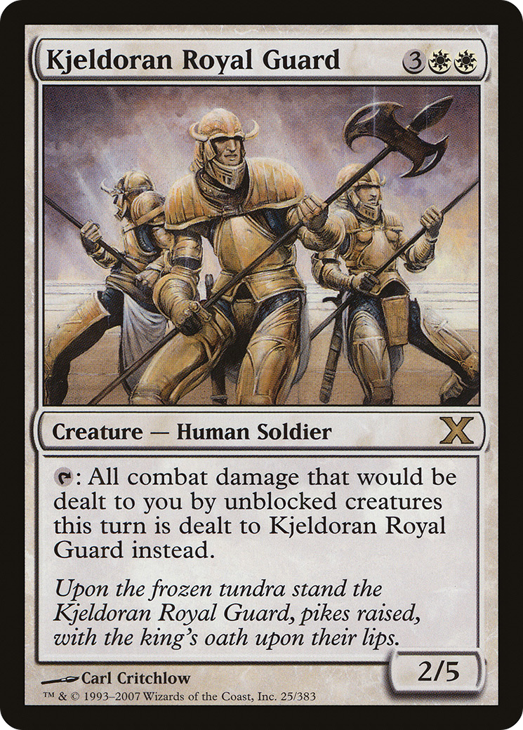 Kjeldoran Royal Guard (10E-025) [Tenth Edition] MTG Single Wizards of the Coast