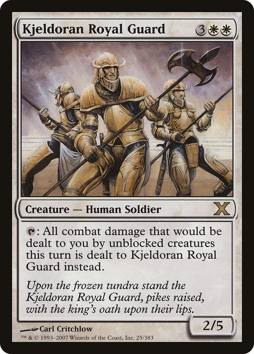 Kjeldoran Royal Guard (10E-025) [Tenth Edition] MTG Single Wizards of the Coast