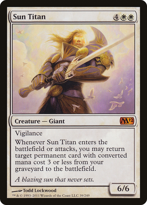 Sun Titan (M12-039) [Magic 2012] Foil MTG Single Wizards of the Coast