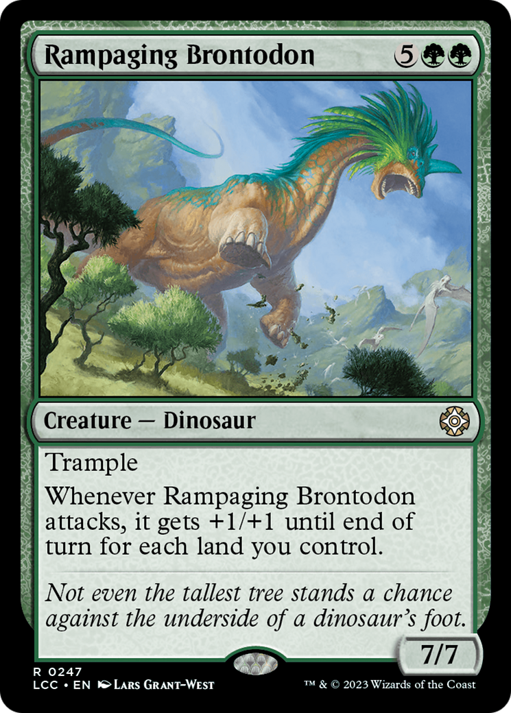 Rampaging Brontodon (LCC-247) [The Lost Caverns of Ixalan Commander] MTG Single Wizards of the Coast