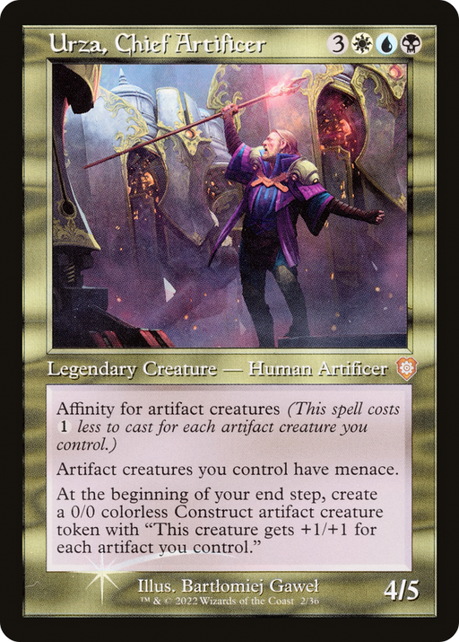 Urza, Chief Artificer (BRC-002) [The Brothers' War Commander] Foil MTG Single Wizards of the Coast
