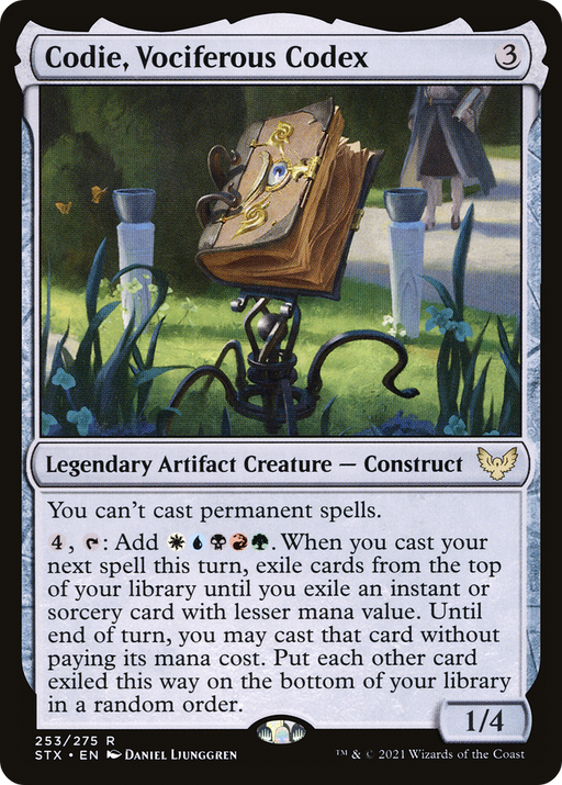 Codie, Vociferous Codex (STX-253) [Strixhaven: School of Mages] Foil MTG Single Wizards of the Coast