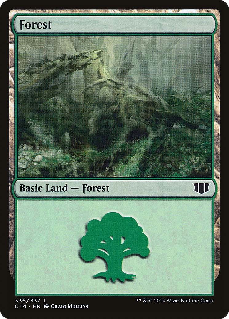 Forest (336) (C14-336) [Commander 2014] MTG Single Wizards of the Coast