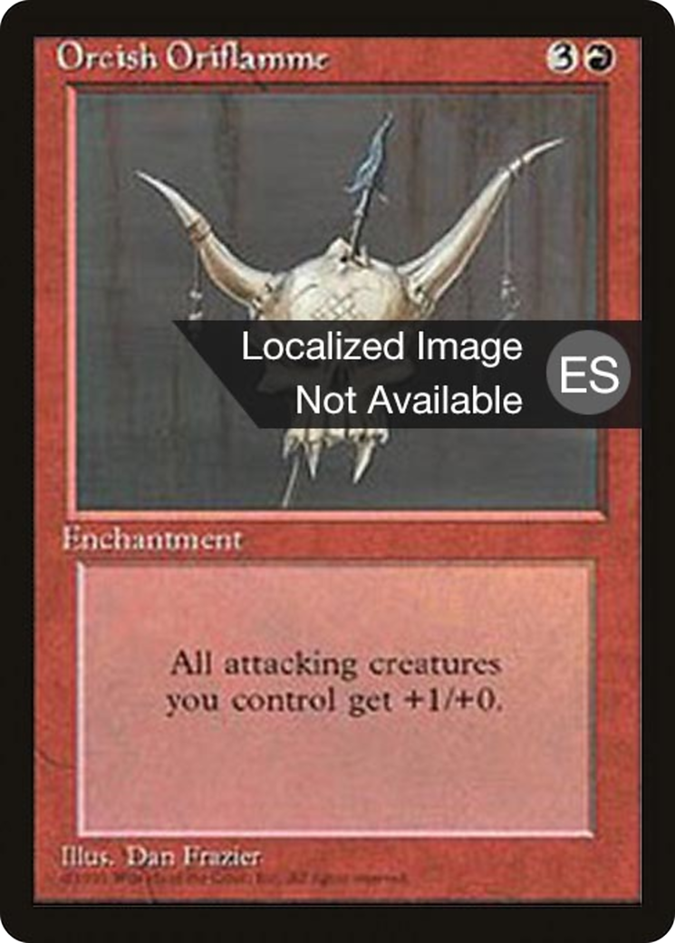 Orcish Oriflamme (4BB-215) [Fourth Edition Foreign Black Border] MTG Single Wizards of the Coast