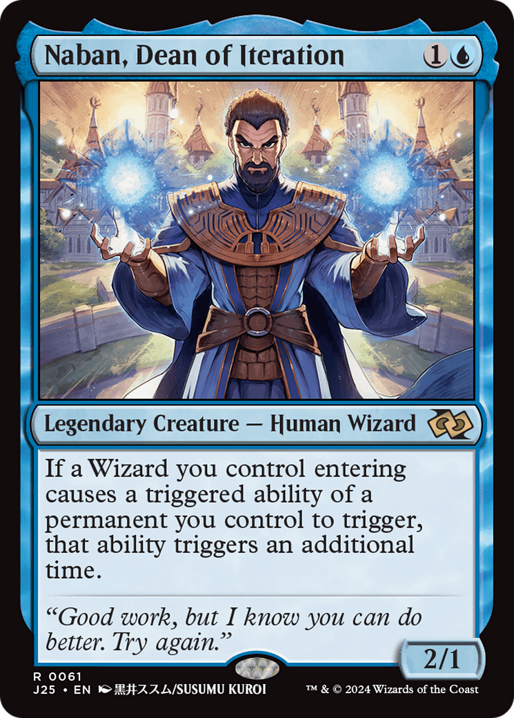 Naban, Dean of Iteration (Anime) (J25-061) [Foundations Jumpstart] MTG Single Wizards of the Coast