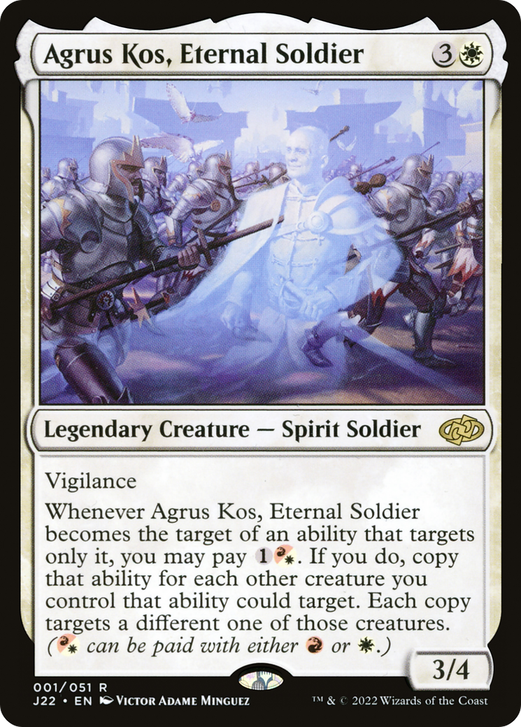Agrus Kos, Eternal Soldier (J22-001) [Jumpstart 2022] MTG Single Wizards of the Coast