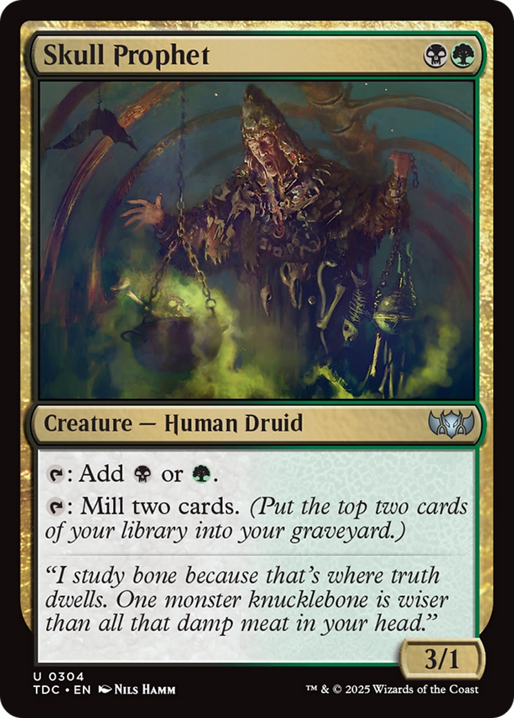 Skull Prophet (TDC-304) [Commander: Tarkir: Dragonstorm] MTG Single Wizards of the Coast