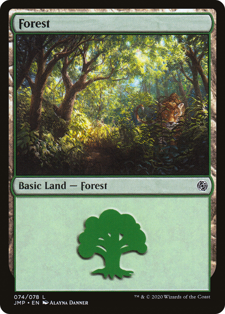 Forest (74) (JMP-074) [Jumpstart] MTG Single Wizards of the Coast