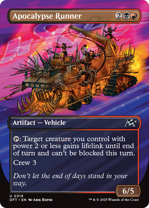 Apocalypse Runner (DFT-319) [Aetherdrift] (Borderless) MTG Single Wizards of the Coast