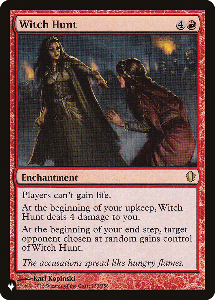 Witch Hunt (LIST-133/356) [Mystery Booster] The List MTG Single Wizards of the Coast