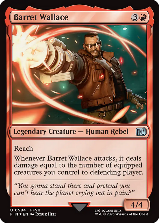 Barret Wallace (Surge Foil) (FIN-584) [FINAL FANTASY] Foil MTG Single Wizards of the Coast