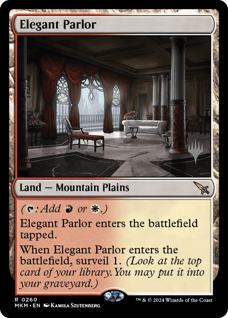 Elegant Parlor (PPMKM-260) [Murders at Karlov Manor Promos] Foil MTG Single Wizards of the Coast