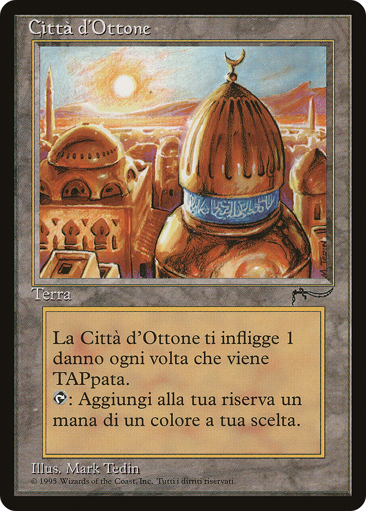 City of Brass (Italian) - "Citta d'Ottone" [Rinascimento] MTG Single Magic: The Gathering