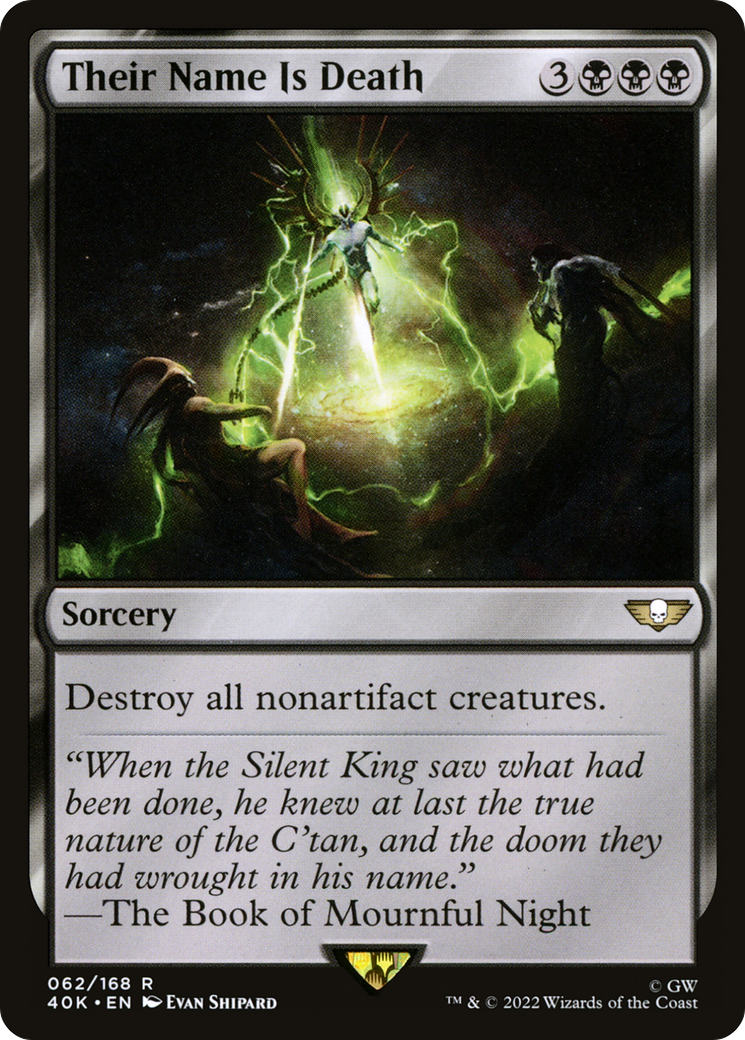 Their Name Is Death (40K-062) [Warhammer 40,000 Commander] MTG Single Wizards of the Coast
