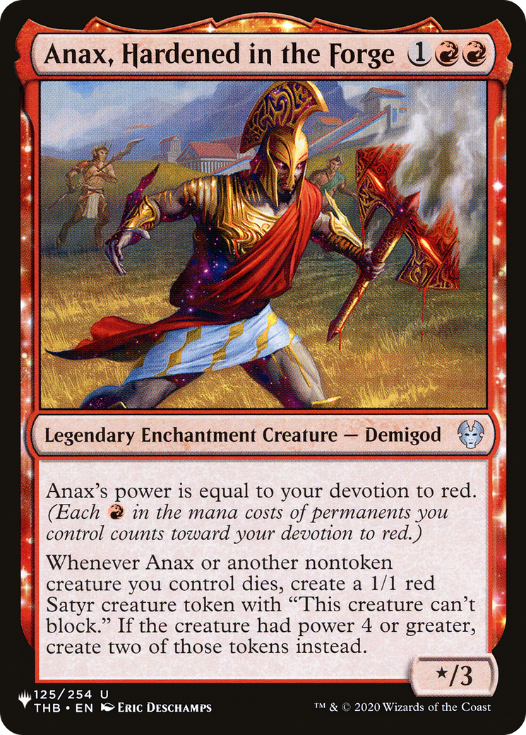 Anax, Hardened in the Forge (LIST-125/254) [Mystery Booster] The List MTG Single Wizards of the Coast