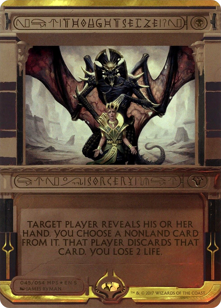 Thoughtseize (MPS2-045) [Amonkhet Invocations] (Borderless) Foil MTG Single Wizards of the Coast
