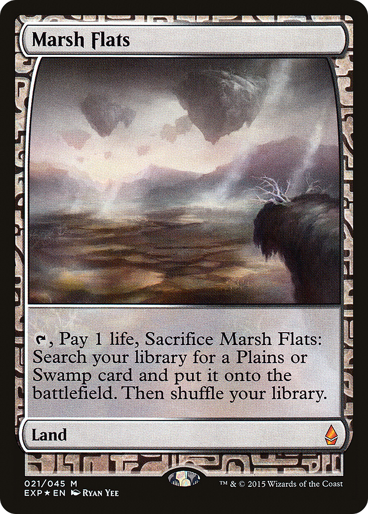 Marsh Flats (EXP-021) [Zendikar Expeditions] Foil MTG Single Wizards of the Coast