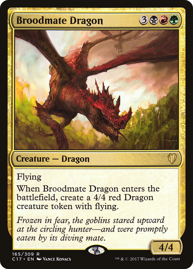 Broodmate Dragon (C17-165) [Commander 2017] MTG Single Wizards of the Coast