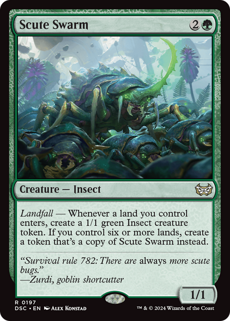 Scute Swarm (DSC-197) [Duskmourn: House of Horror Commander] MTG Single Wizards of the Coast