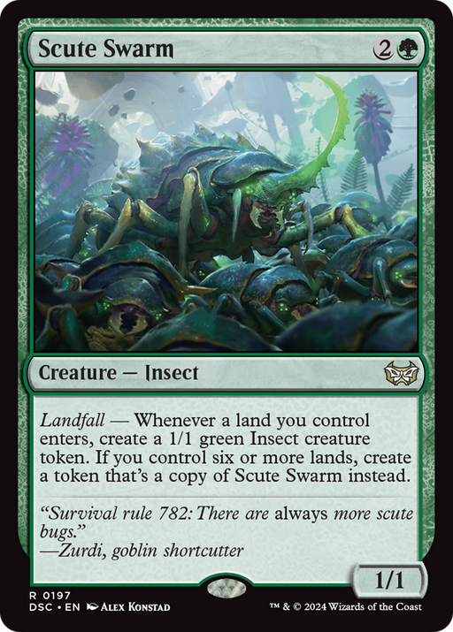 Scute Swarm (DSC-197) [Duskmourn: House of Horror Commander] MTG Single Wizards of the Coast