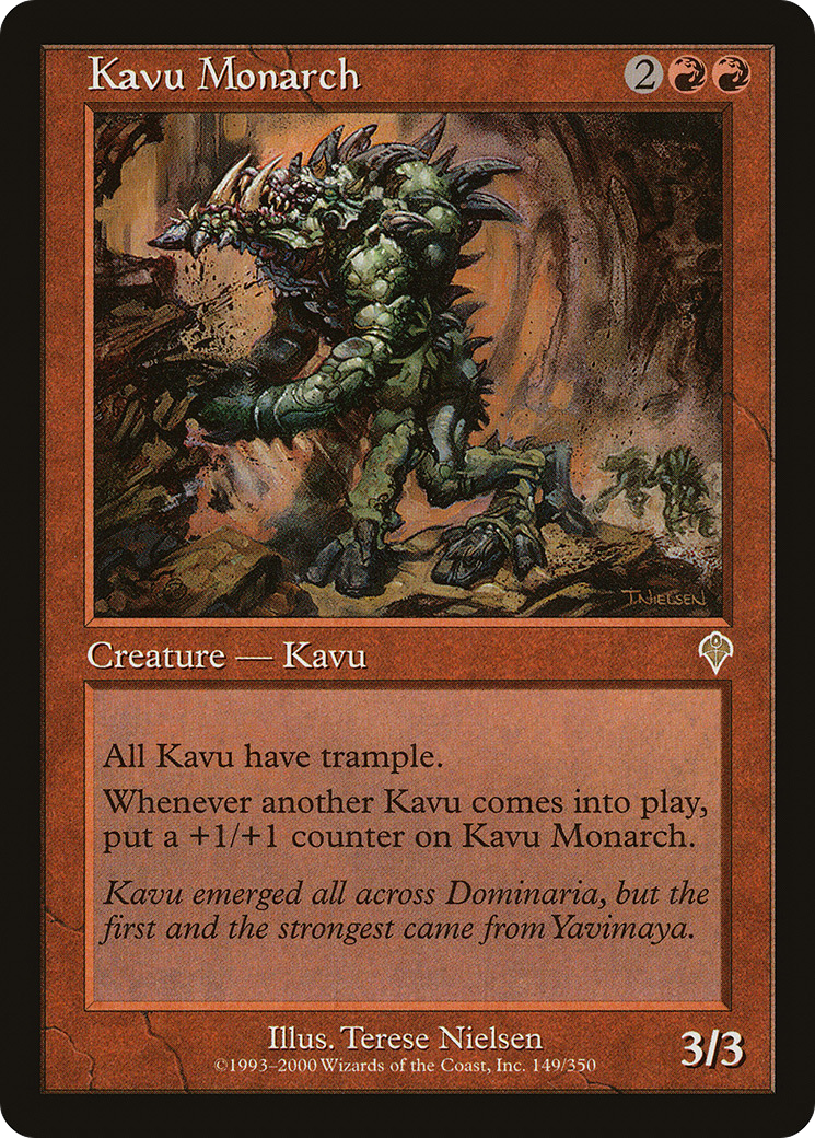Kavu Monarch (INV-149) [Invasion] MTG Single Wizards of the Coast