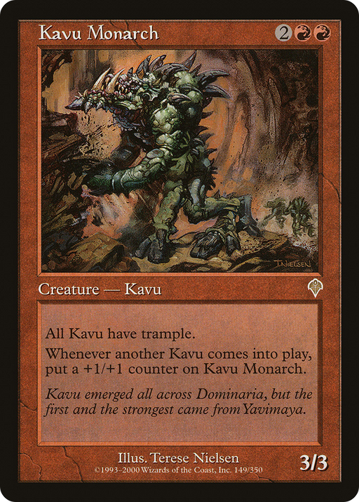 Kavu Monarch (INV-149) [Invasion] MTG Single Wizards of the Coast
