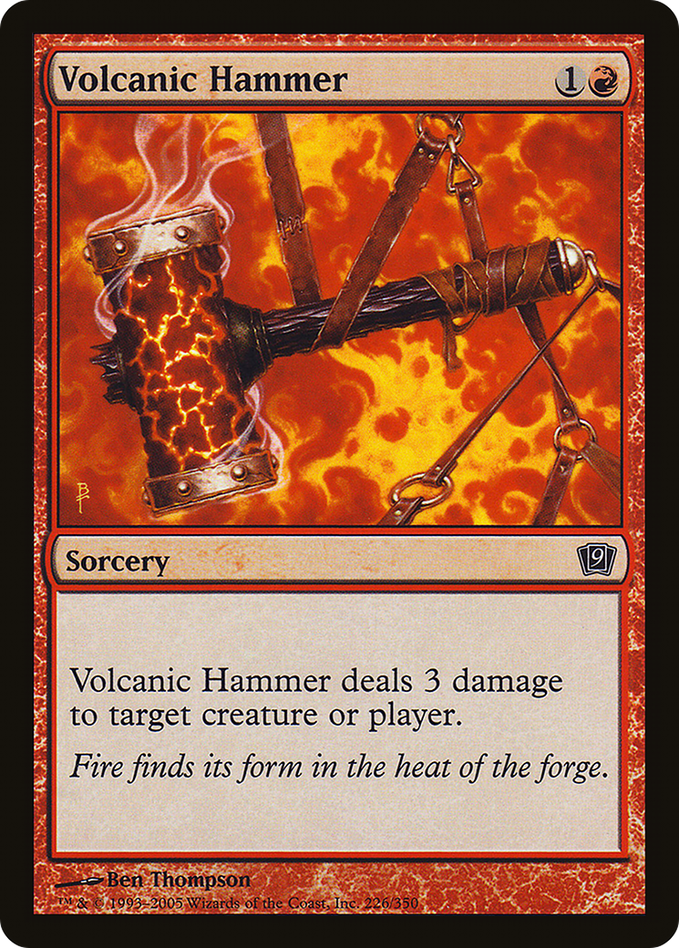 Volcanic Hammer (9ED-226) [9th Edition] Foil MTG Single Wizards of the Coast