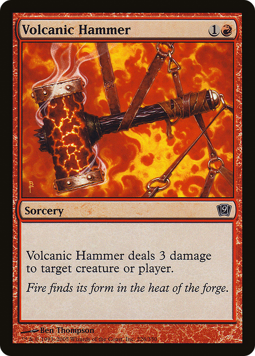 Volcanic Hammer (9ED-226) [9th Edition] Foil MTG Single Wizards of the Coast