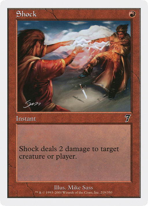 Shock (7ED-219) [7th Edition] MTG Single Wizards of the Coast