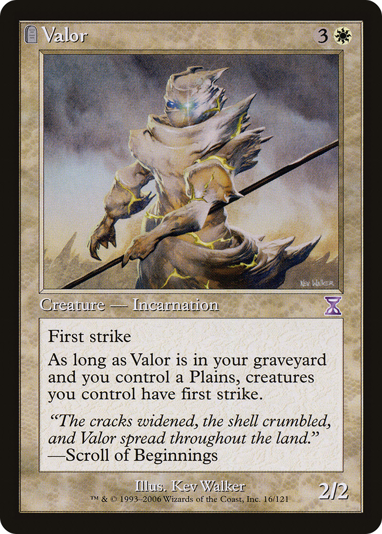Valor (TSB-016) [Time Spiral Timeshifted] Foil MTG Single Wizards of the Coast