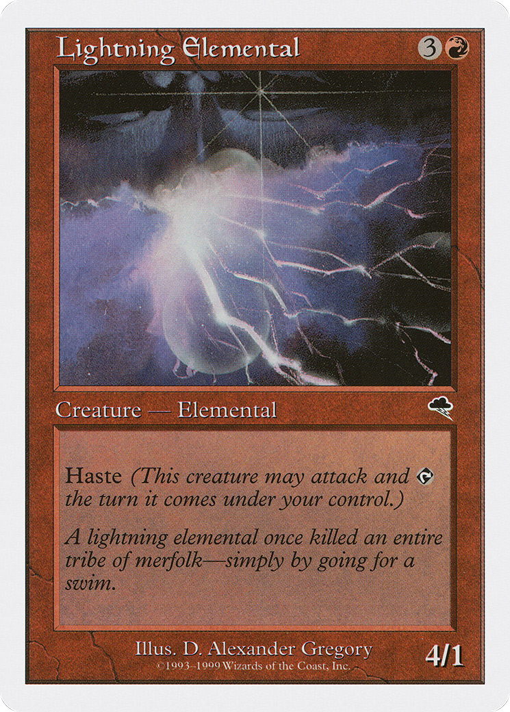 Lightning Elemental (BRB-) [Misc] Battle Royale Box Set MTG Single Wizards of the Coast