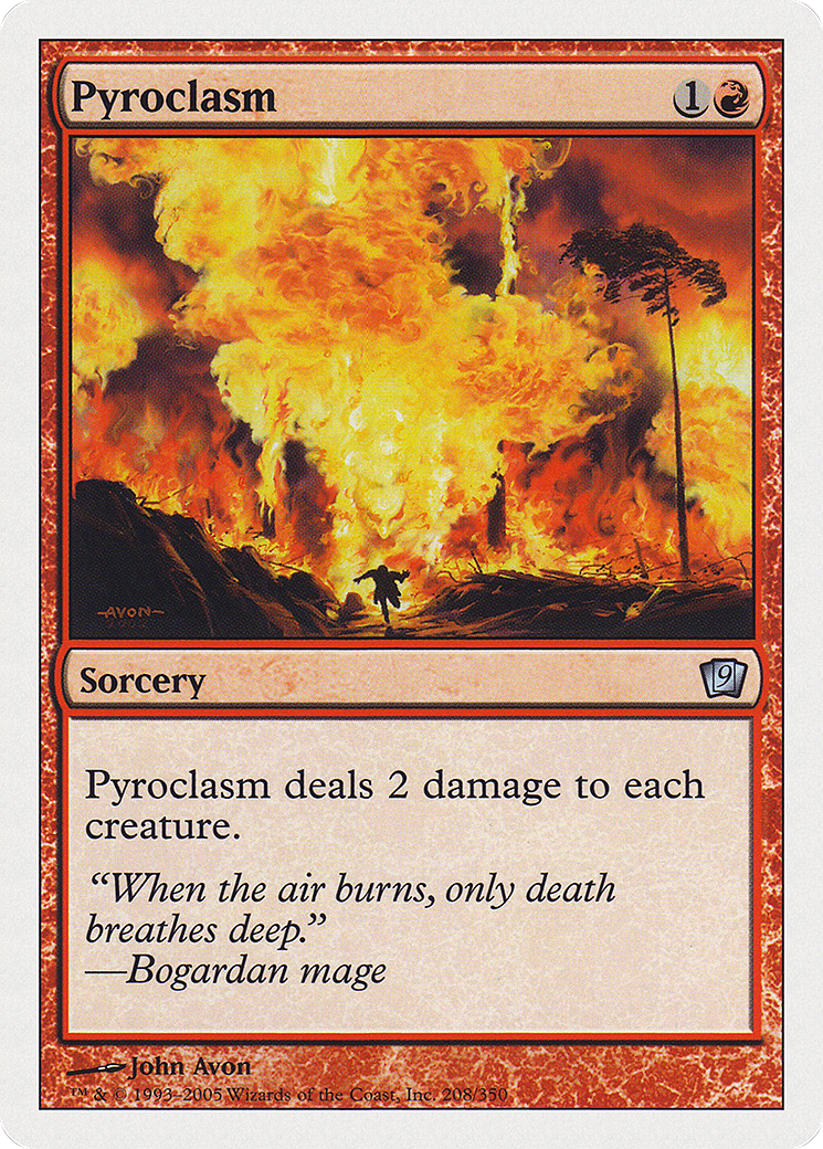 Pyroclasm (9ED-) [9th Edition] Foil MTG Single Wizards of the Coast