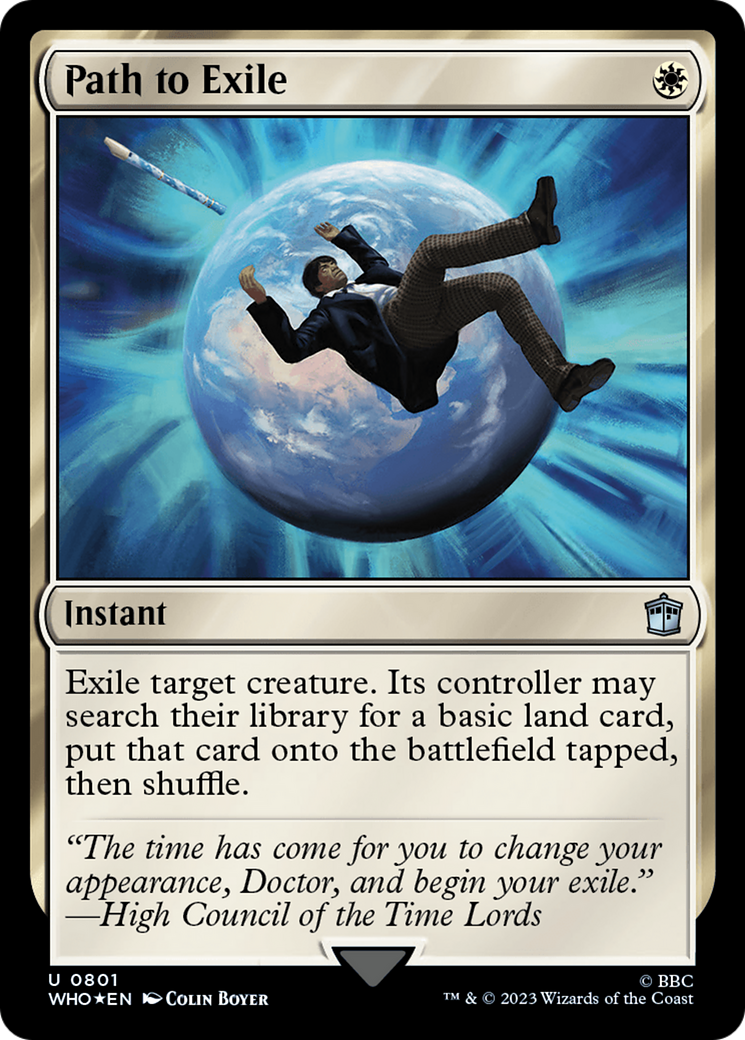 Path to Exile (Surge Foil) (WHO-801) [Doctor Who] Foil MTG Single Wizards of the Coast