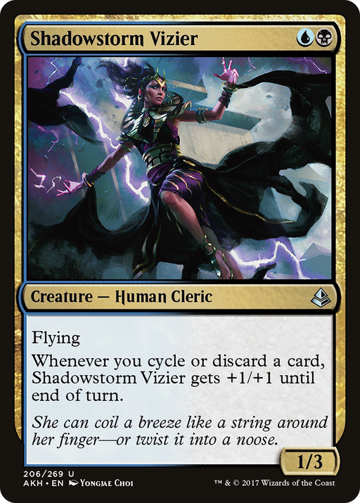Shadowstorm Vizier (AKH-206) [Amonkhet] MTG Single Wizards of the Coast