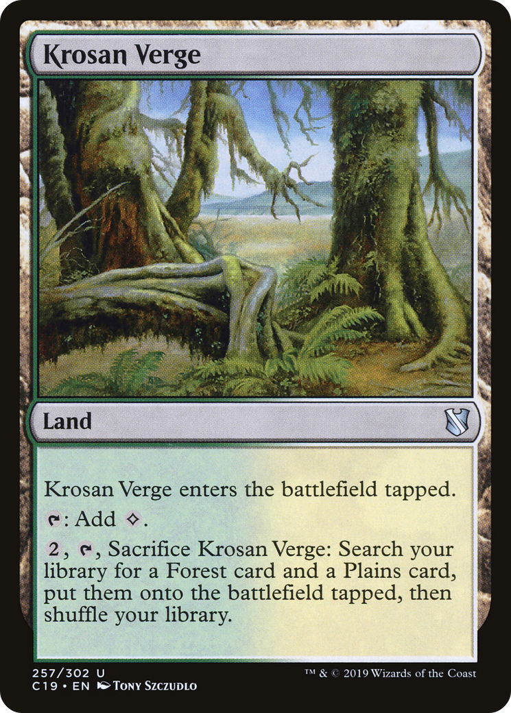 Krosan Verge (C19-257) [Commander 2019] MTG Single Wizards of the Coast