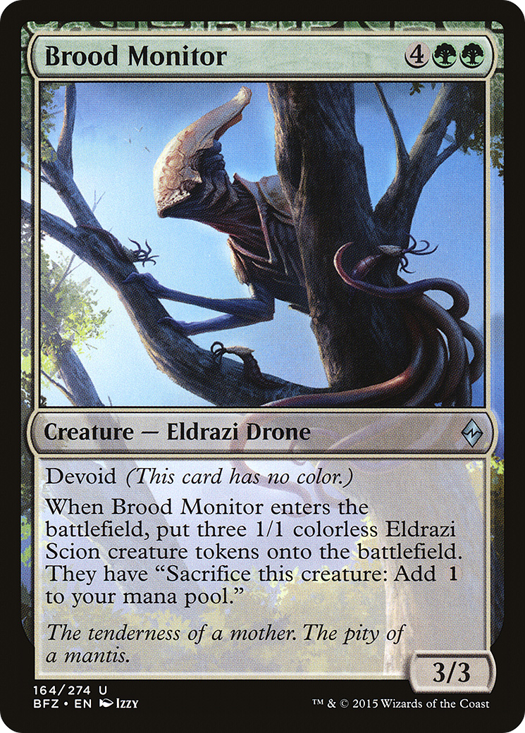 Brood Monitor (BFZ-164) [Battle for Zendikar] MTG Single Wizards of the Coast