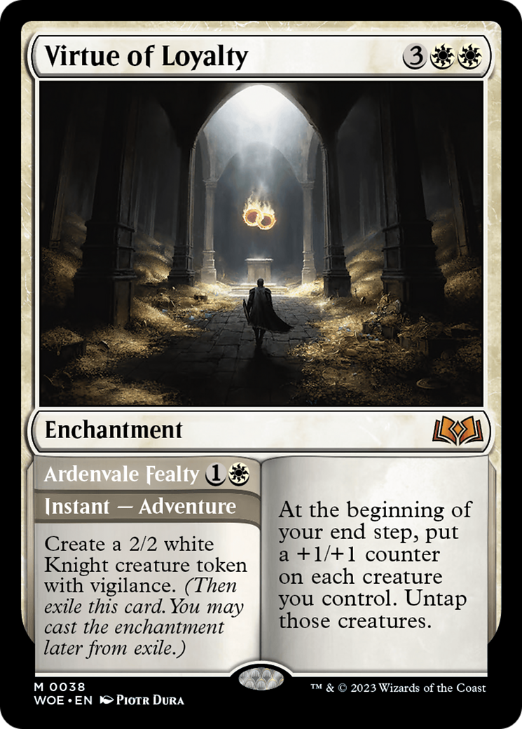 Virtue of Loyalty (WOE-038) [Wilds of Eldraine] MTG Single Wizards of the Coast