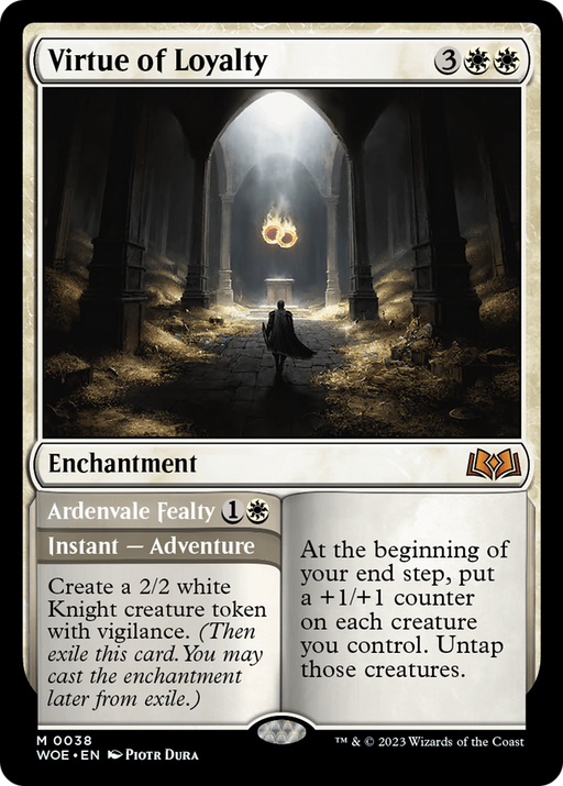 Virtue of Loyalty (WOE-038) [Wilds of Eldraine] Foil MTG Single Wizards of the Coast