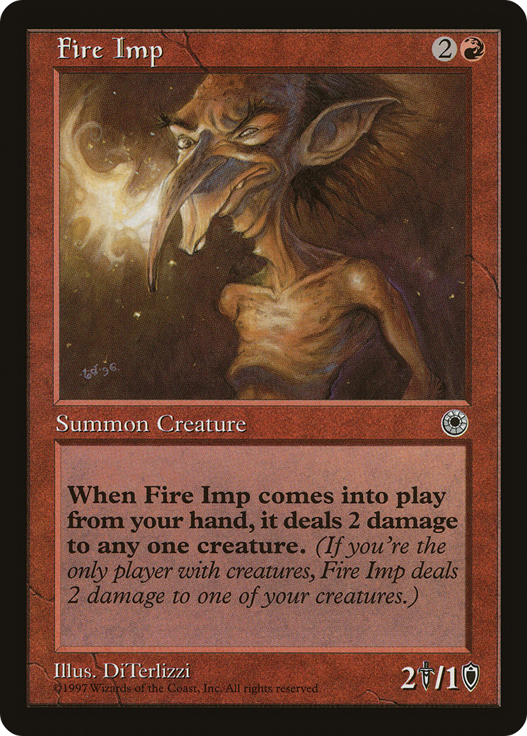 Fire Imp (POR-) [Misc] Portal MTG Single Wizards of the Coast