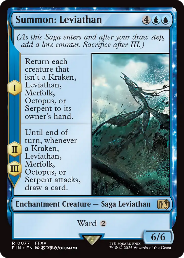 Summon: Leviathan (FIN-077) [FINAL FANTASY] MTG Single Wizards of the Coast