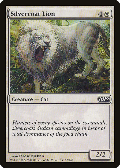 Silvercoat Lion (M10-032) [Magic 2010] Foil MTG Single Wizards of the Coast