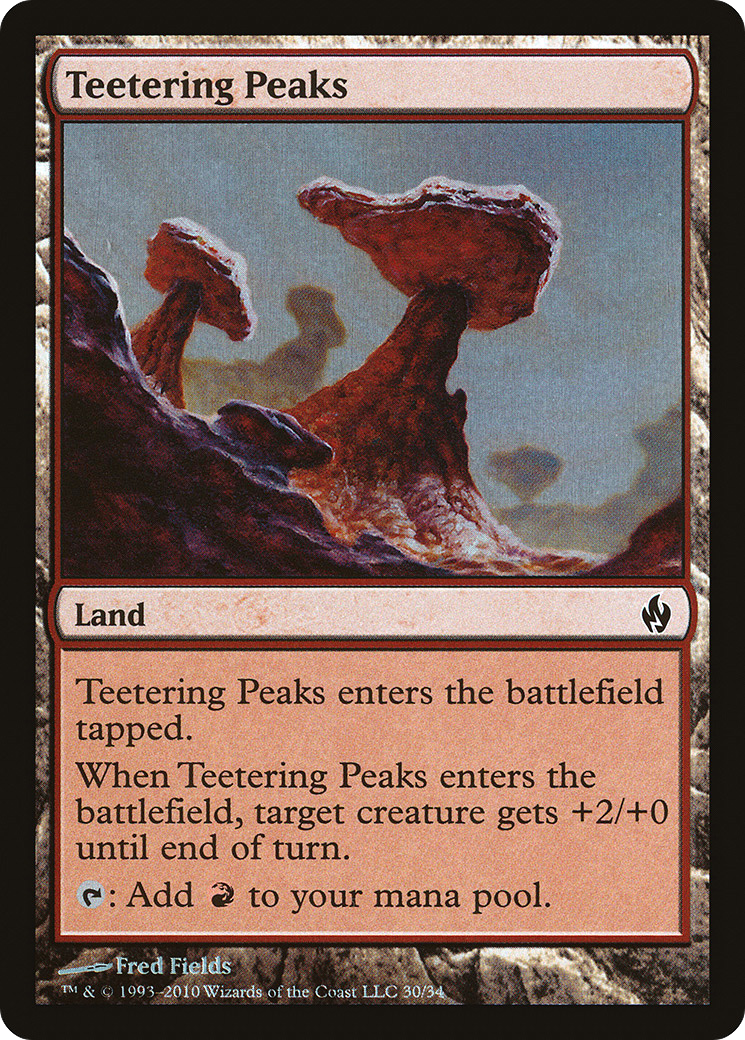 Teetering Peaks (PD2-030) [Misc] Premium Deck Series: Fire and Lightning Foil MTG Single Wizards of the Coast