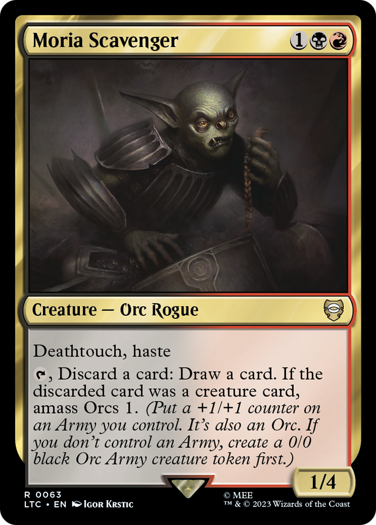Moria Scavenger (LTC-063) [Tales of Middle-earth Commander] MTG Single Wizards of the Coast