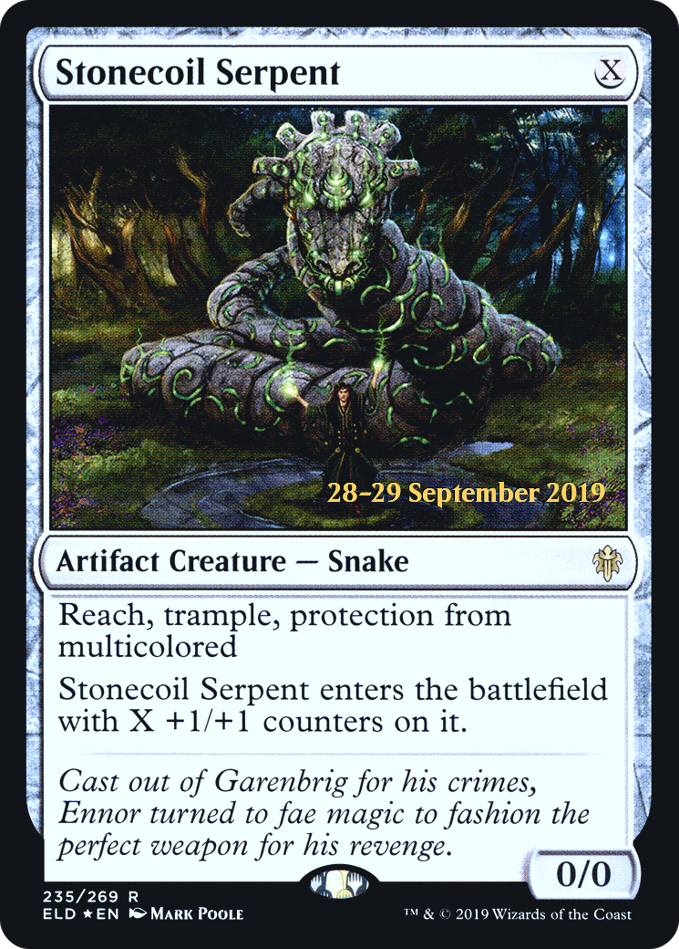 Stonecoil Serpent (PRE-235) [Throne of Eldraine Promos] Foil MTG Single Wizards of the Coast