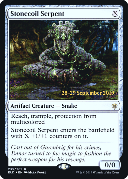 Stonecoil Serpent (PRE-235) [Throne of Eldraine Promos] Foil MTG Single Wizards of the Coast