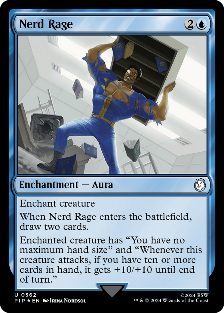 Nerd Rage (Surge Foil) (PIP-562) [Fallout] Foil MTG Single Wizards of the Coast