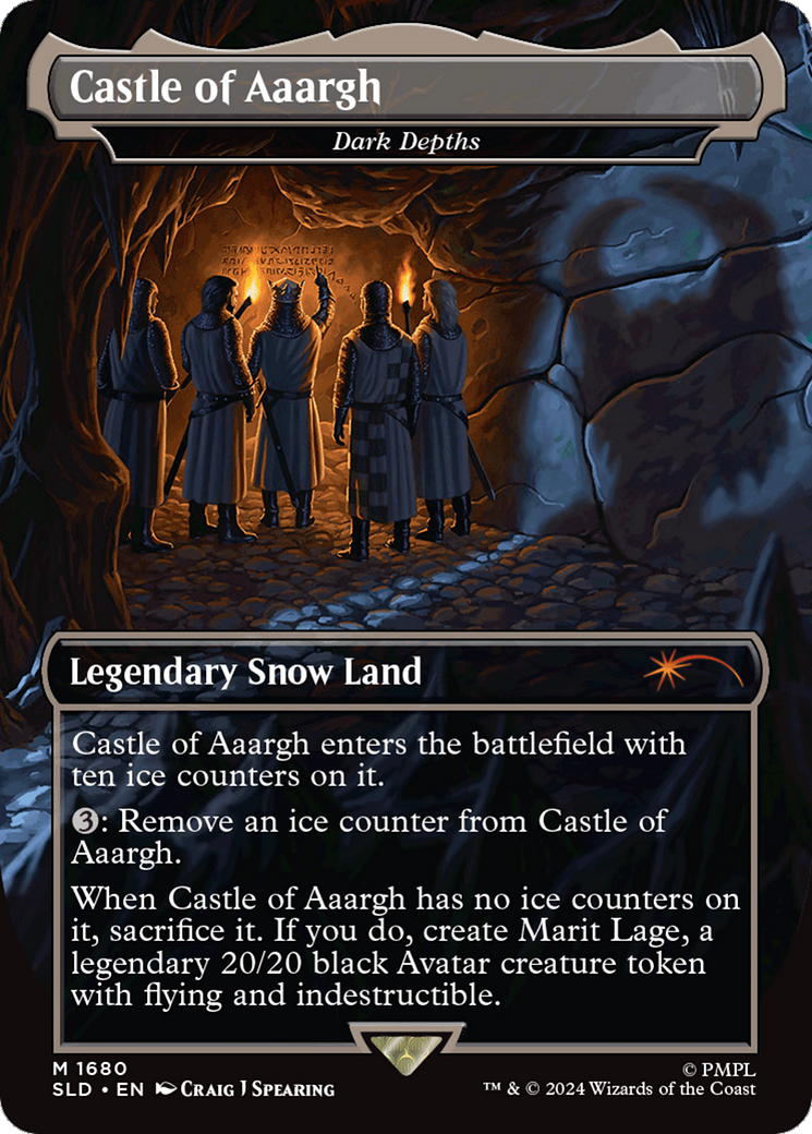 Castle of Aaargh - Dark Depths (SLD-1680) [Secret Lair] Drop (Borderless) Foil MTG Single Wizards of the Coast