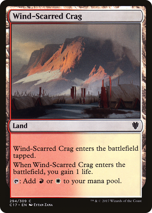 Wind-Scarred Crag (C17-294) [Commander 2017] MTG Single Wizards of the Coast